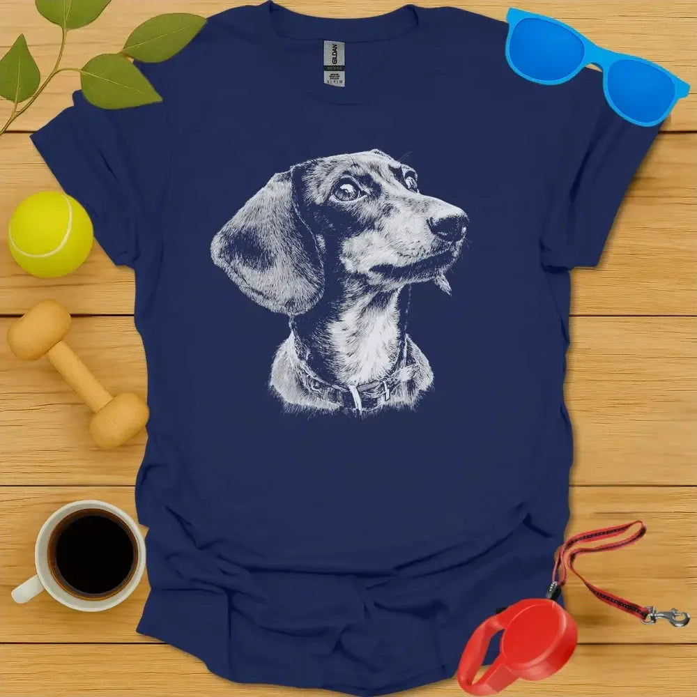 Dachshund Portrait Tee