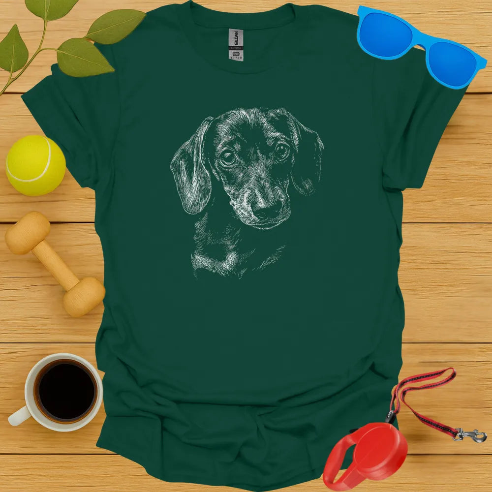 Dachshund Portrait Tee