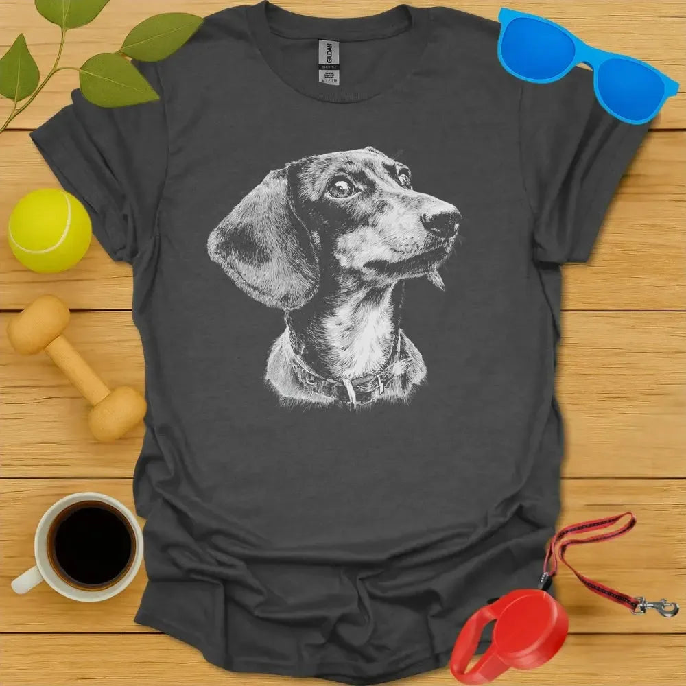 Dachshund Portrait Tee
