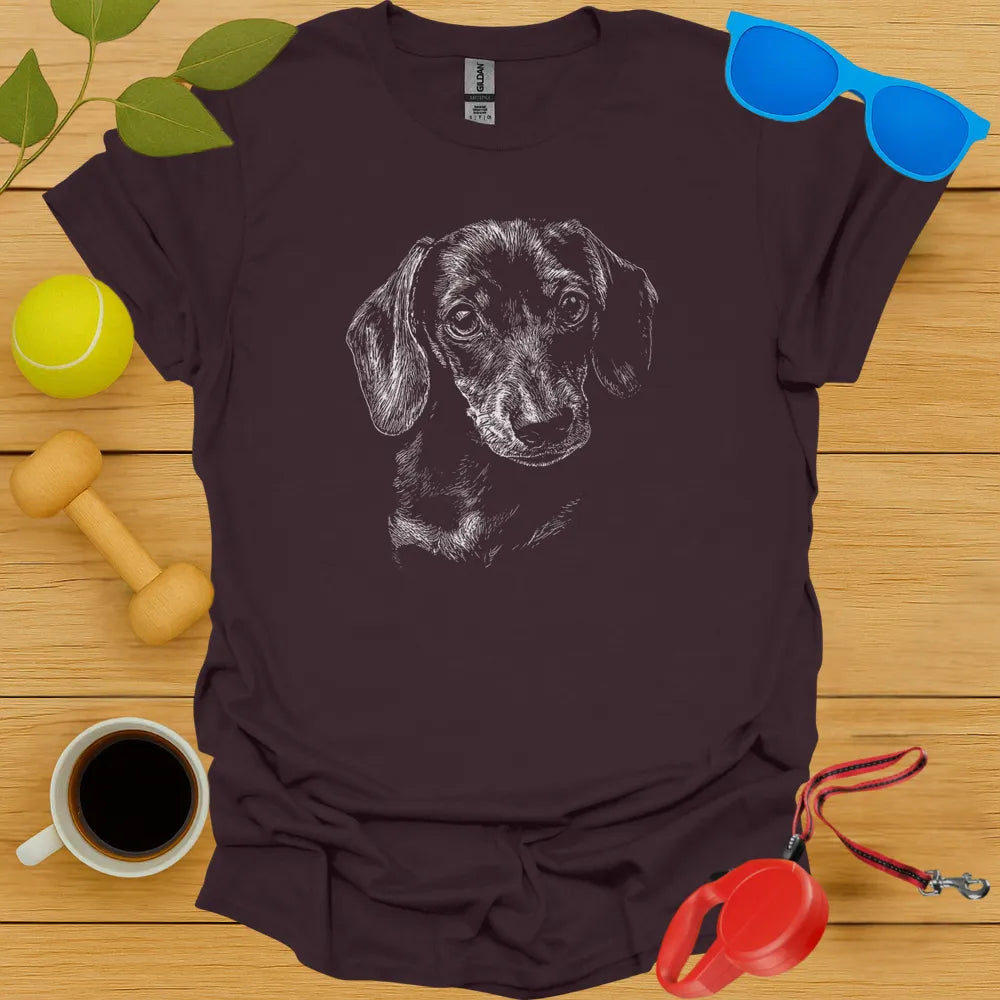 Dachshund Portrait Tee