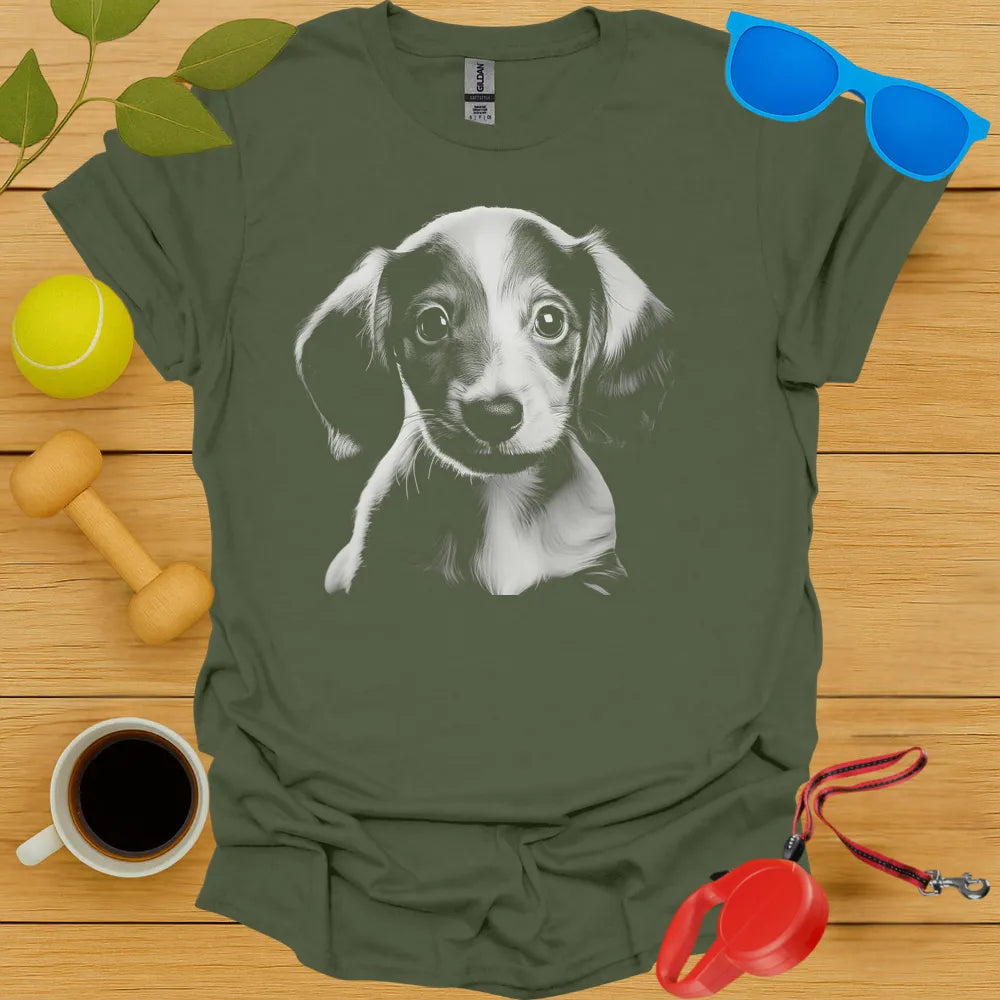 Dachshund Puppy Portrait Tee