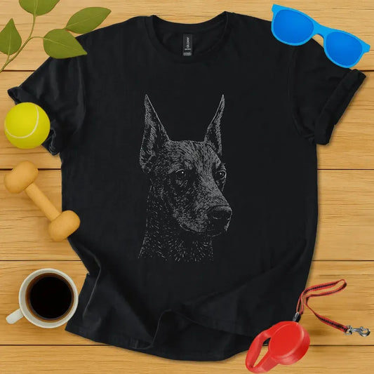 Doberman Pinscher Monochrome Tee
