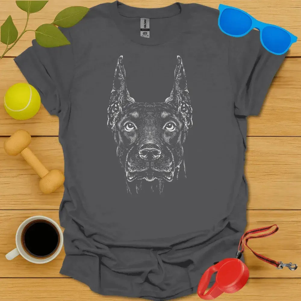 Doberman Pinscher Monochrome Tee