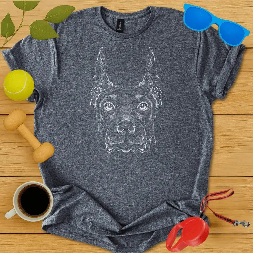 Doberman Pinscher Monochrome Tee