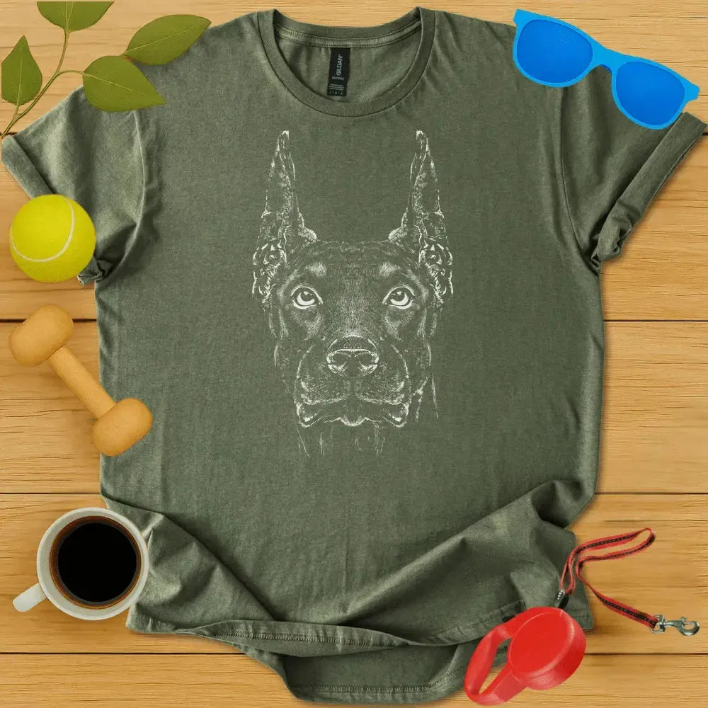 Doberman Pinscher Monochrome Tee