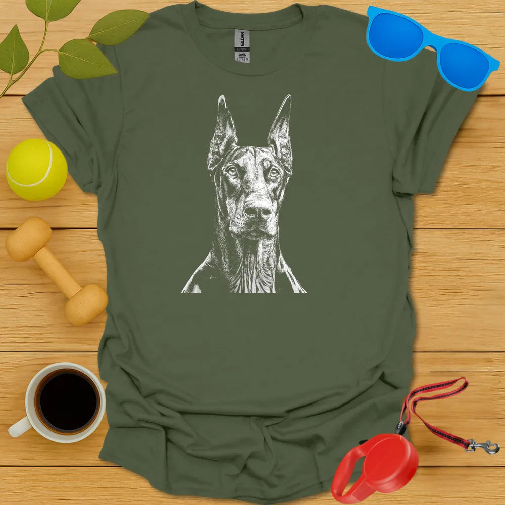 Doberman Pinscher Portrait T-Shirt