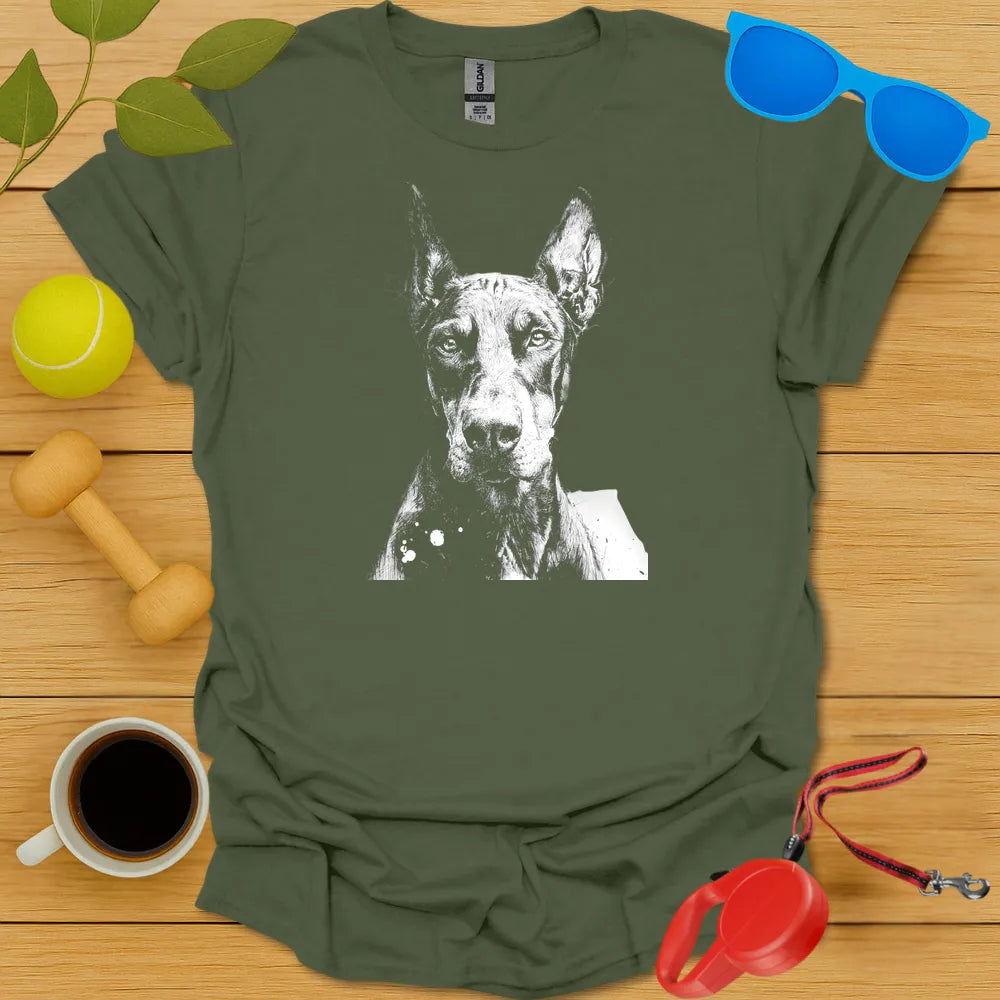 Doberman Pinscher Portrait Tee