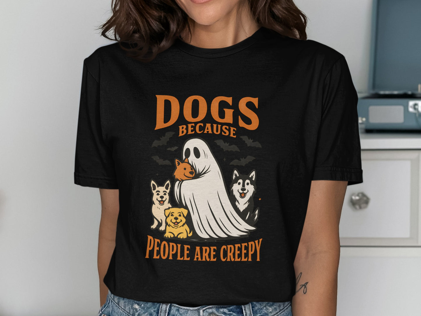 Dogs Because People Are Creepy T-shirt product type