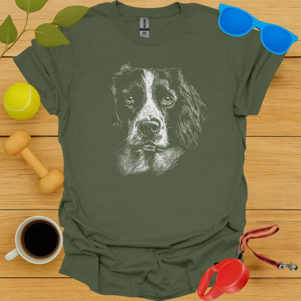 English Springer Spaniel Portrait Tee