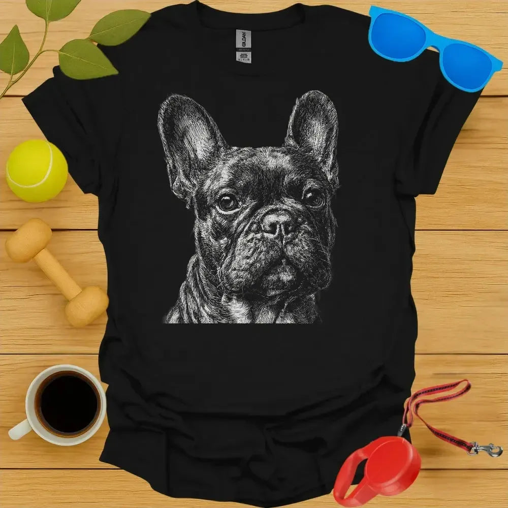 French Bulldog Drawing Tee