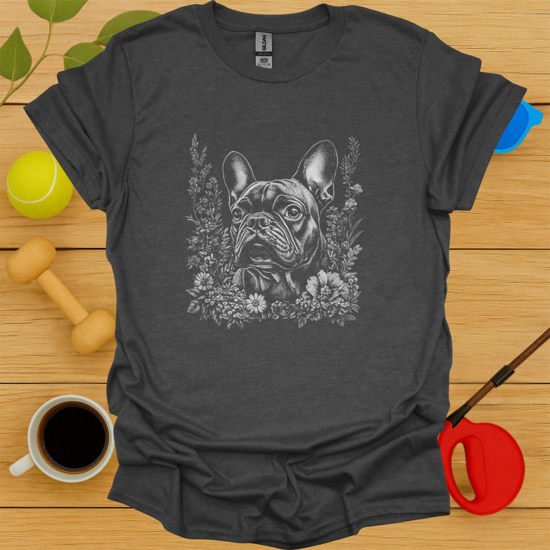 French Bulldog Floral Portrait