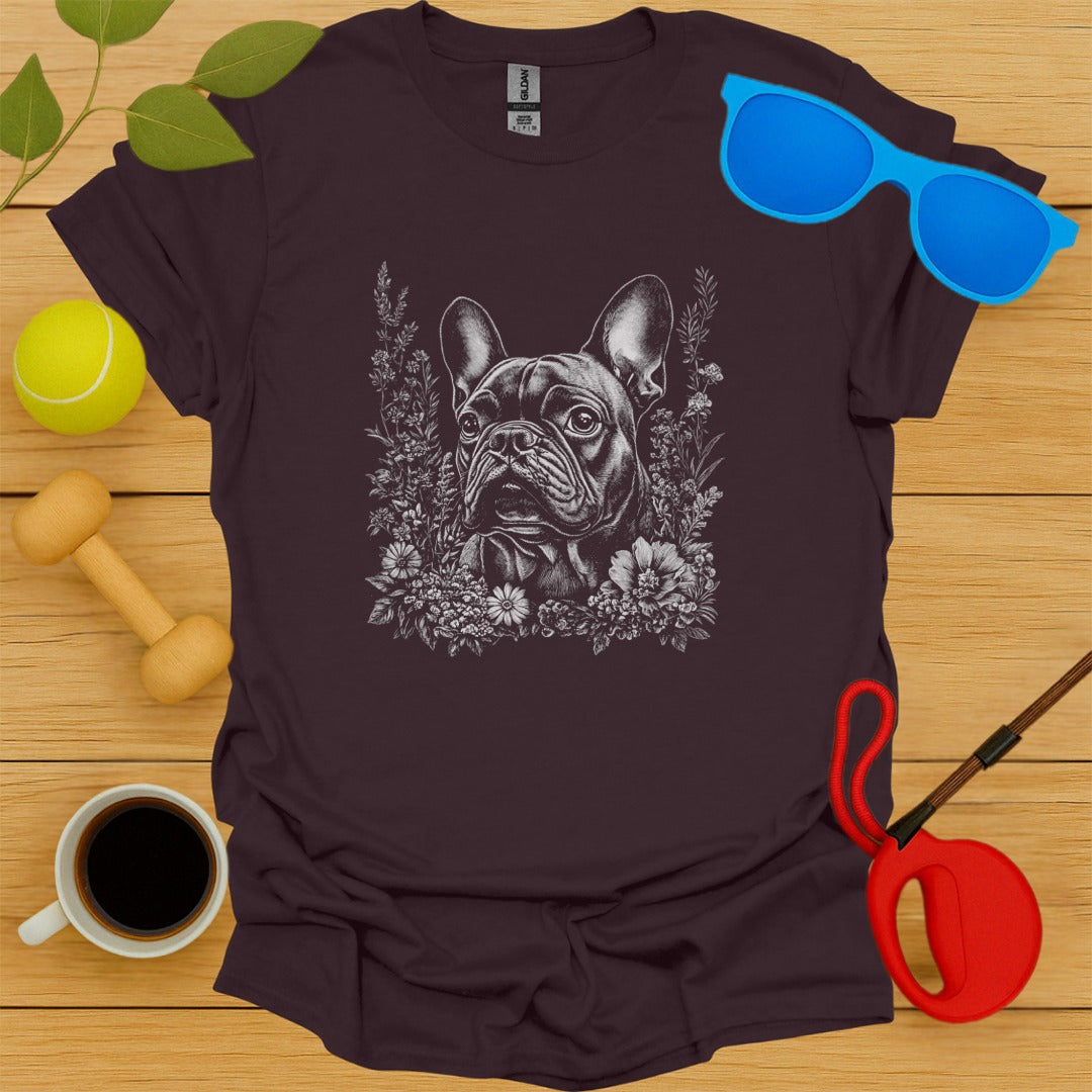 French Bulldog Floral Portrait