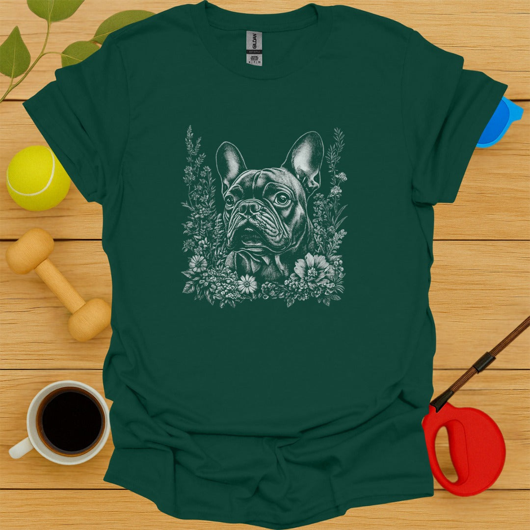 French Bulldog Floral Portrait