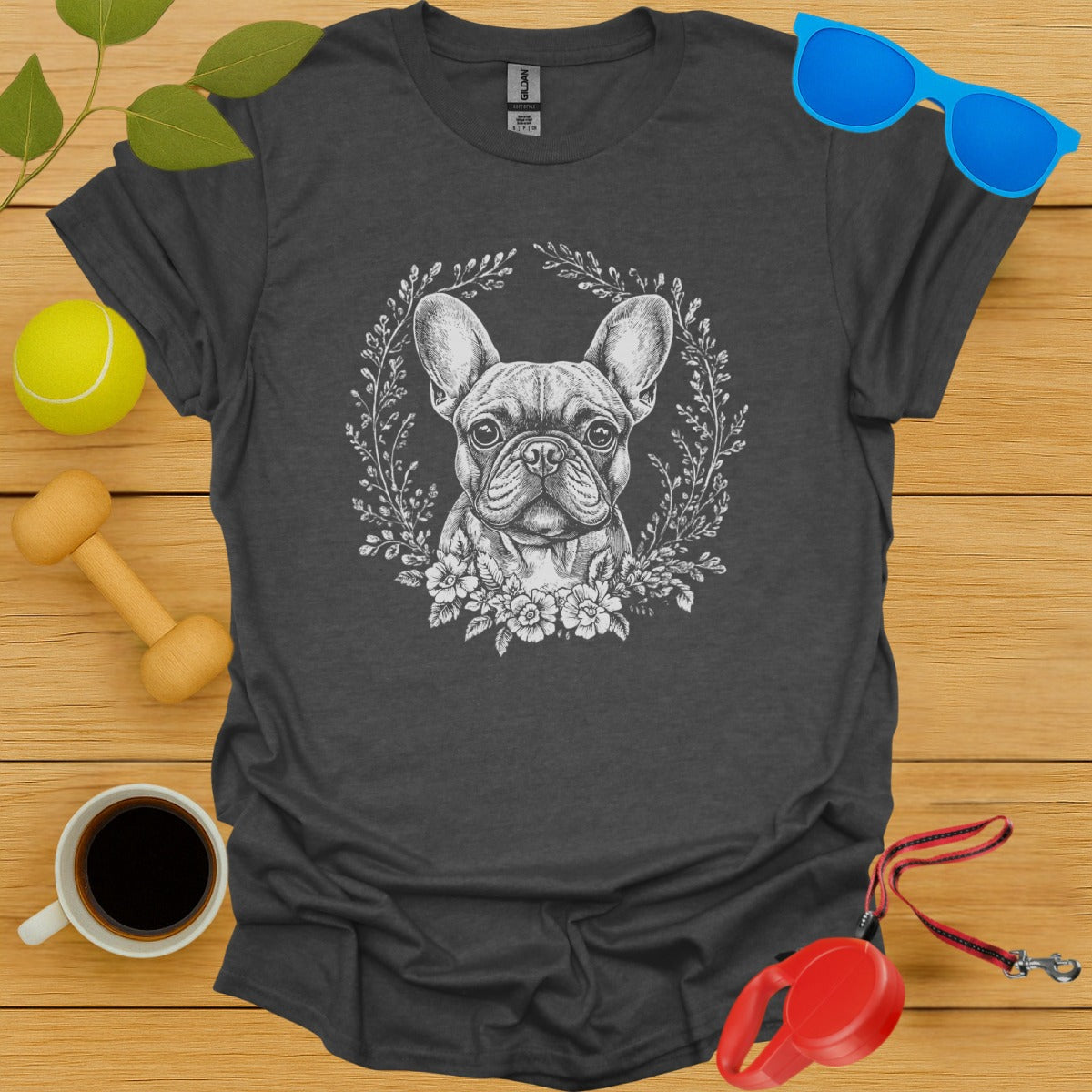 French Bulldog Floral Tee