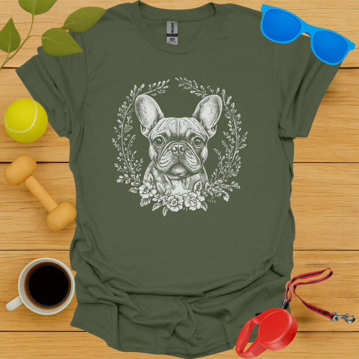 French Bulldog Floral Tee