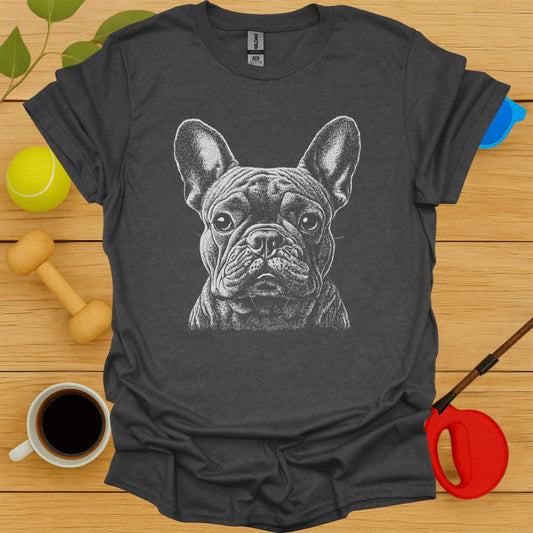 French Bulldog Monochrome Portrait Tee