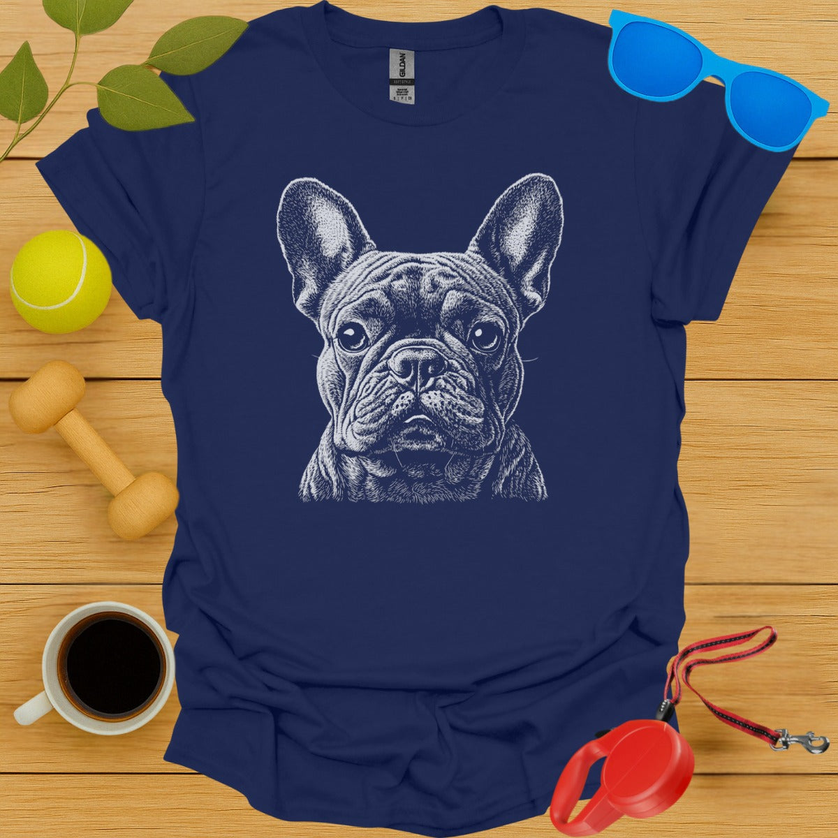 French Bulldog Monochrome Portrait Tee