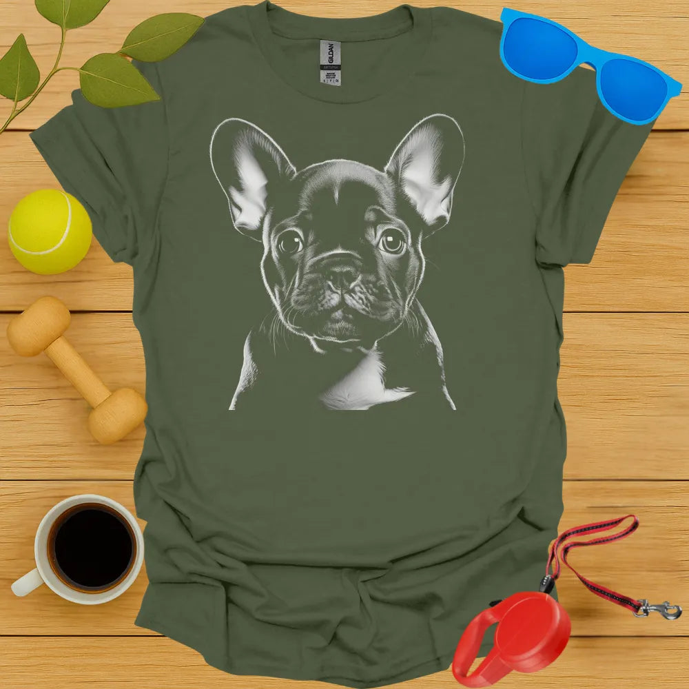 French Bulldog Puppy Portrait Tee
