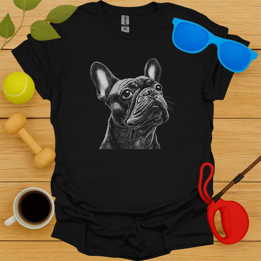 French Bulldog Sketch Portrait Tee