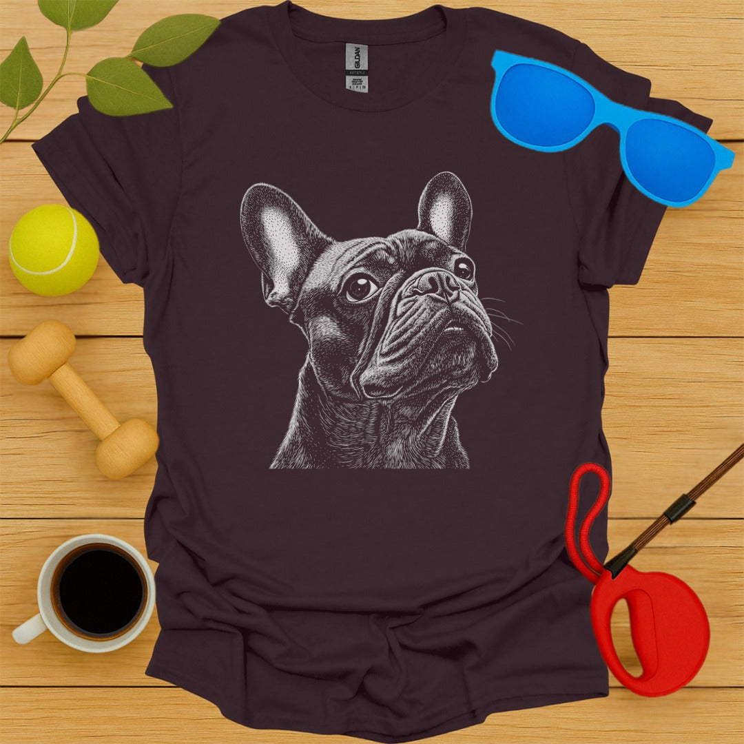 French Bulldog Sketch Portrait Tee