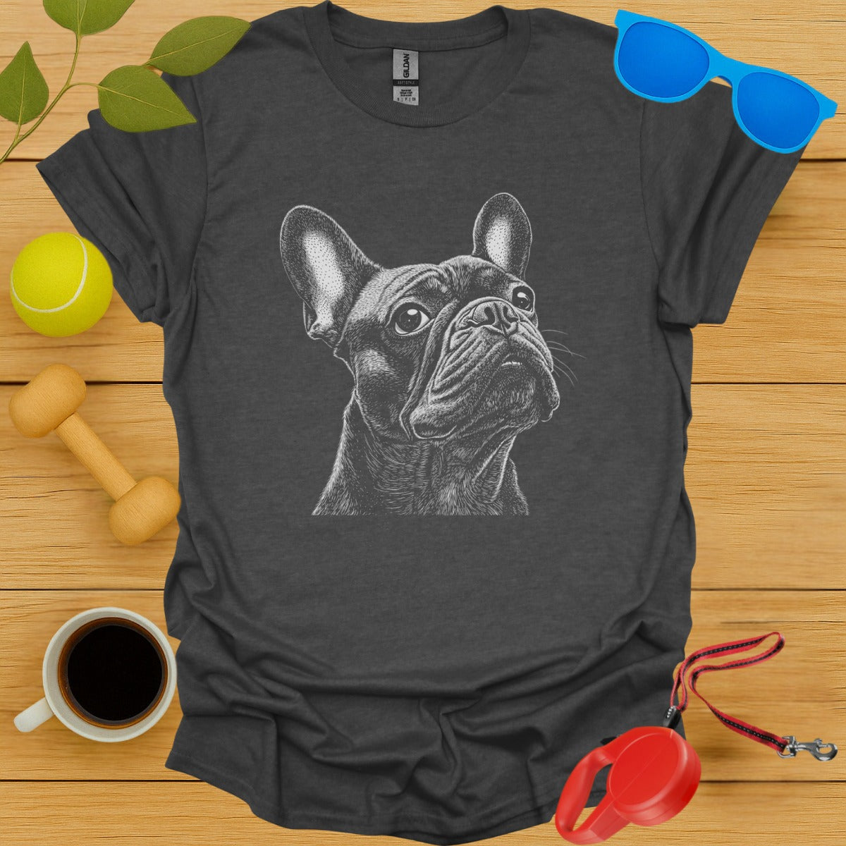 French Bulldog Sketch Portrait Tee