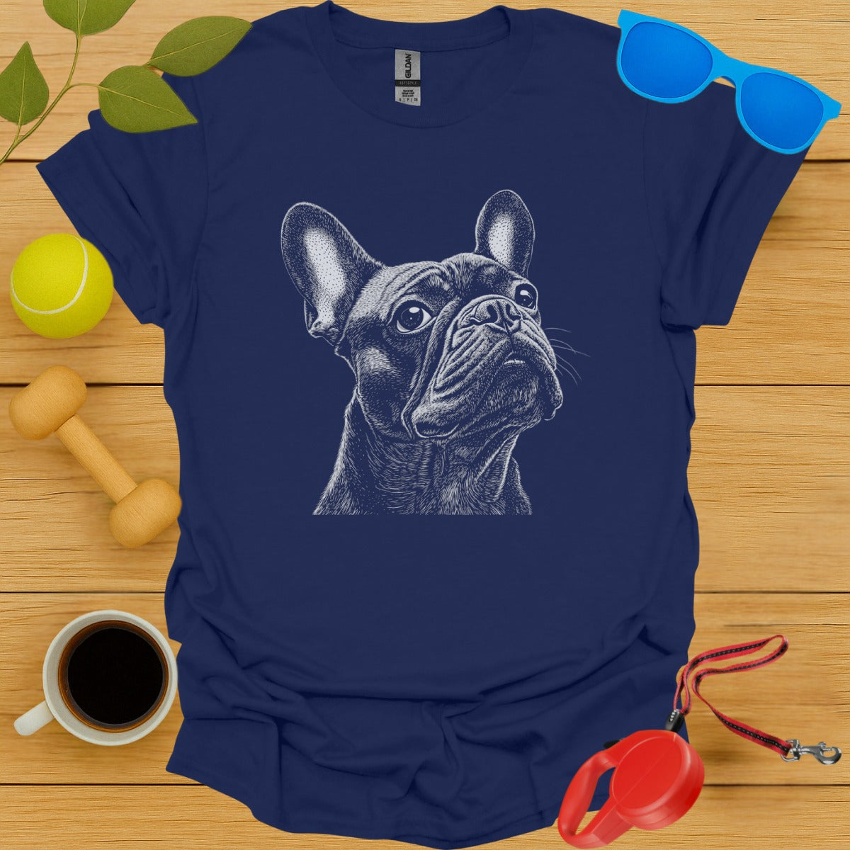 French Bulldog Sketch Portrait Tee