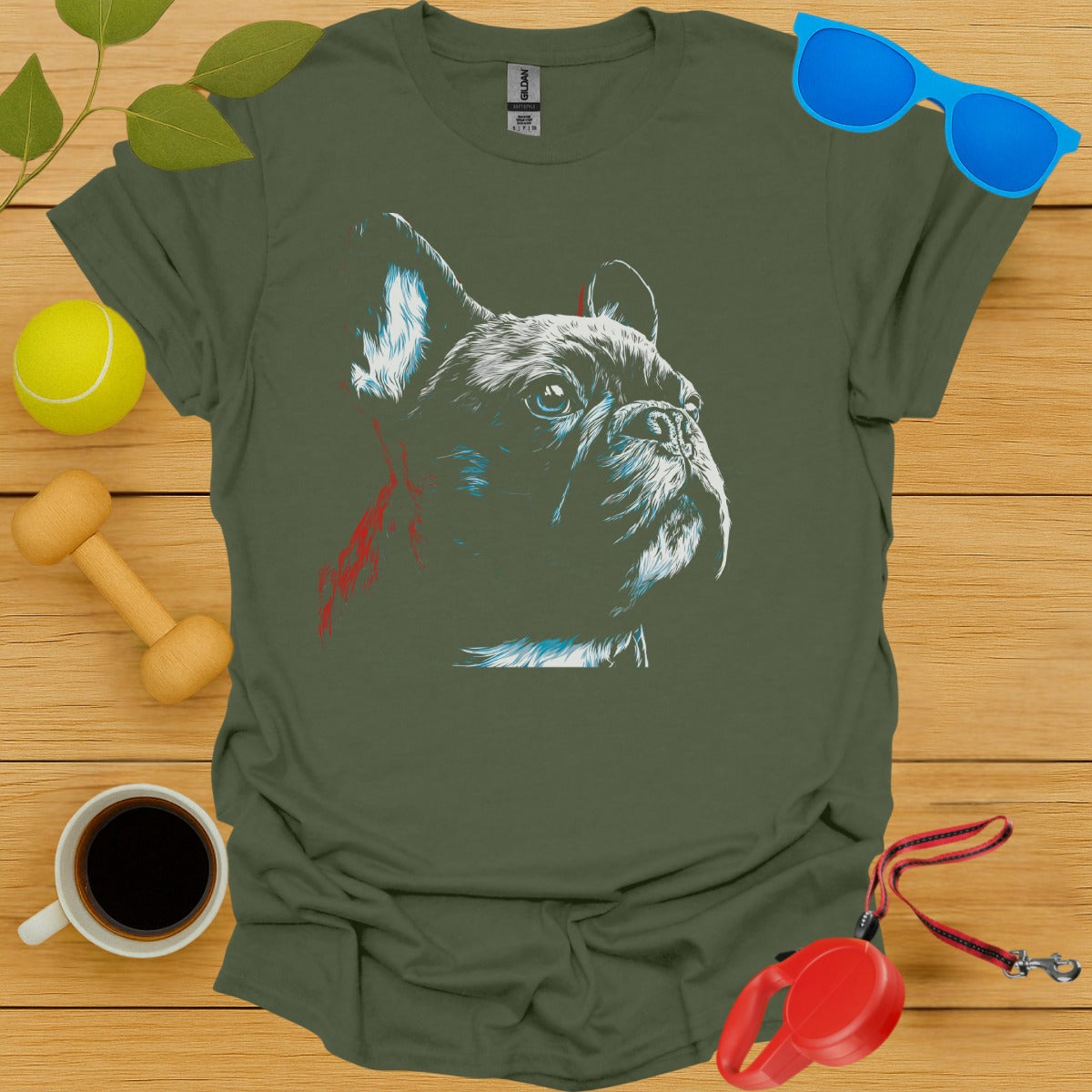 French Bulldog Vector Portrait Tee