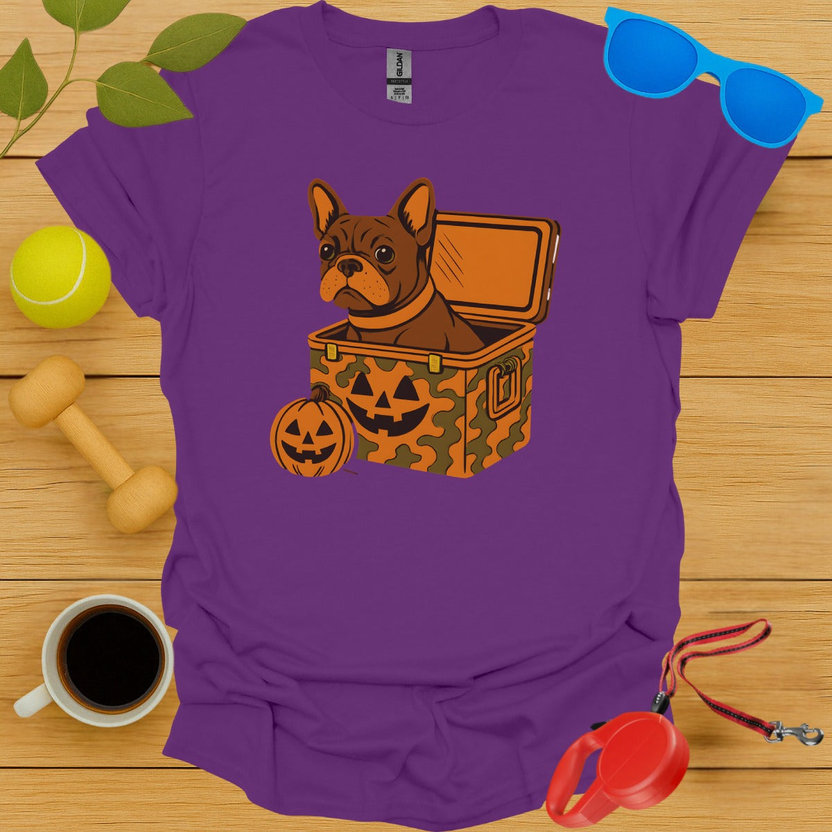 French Bulldog Halloween Pumpkin Graphic Shirt product type
