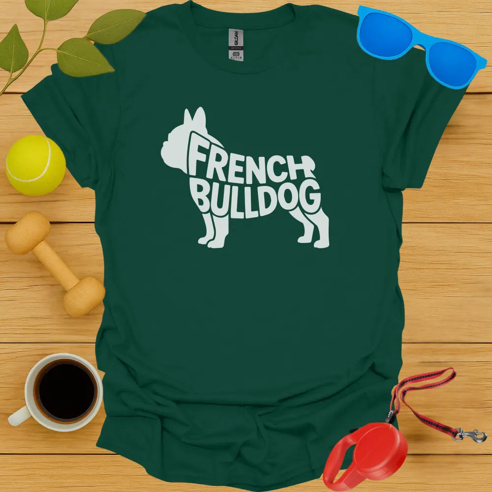 Frenchie Typography Tee