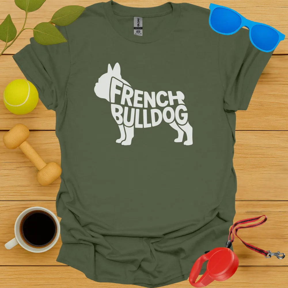 Frenchie Typography Tee