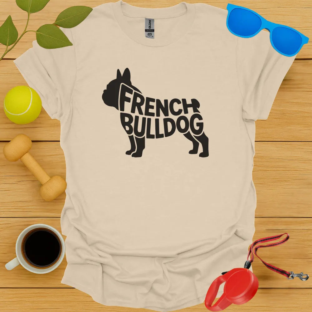 Frenchie Typography Tee