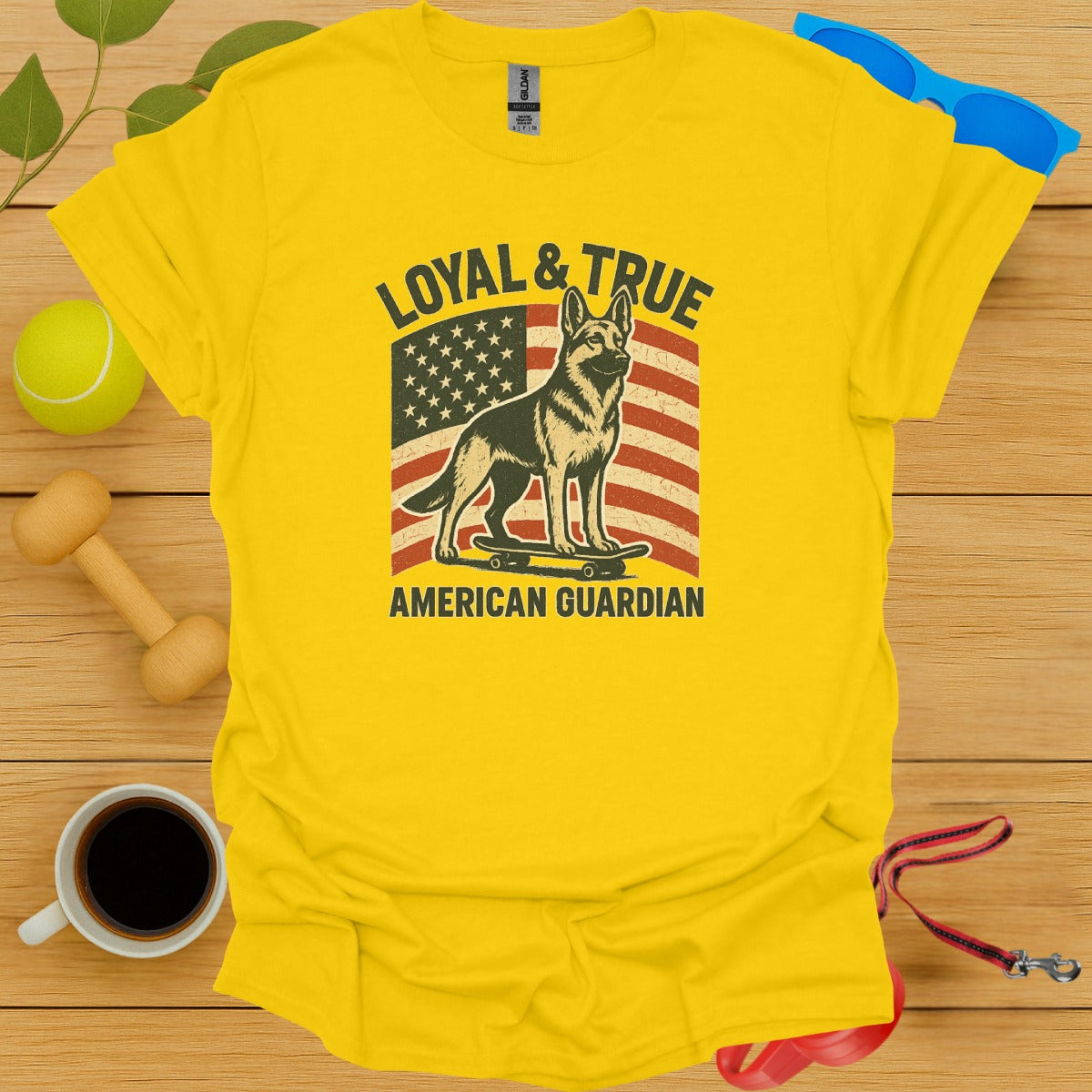 Loyal True American Guardian Dog Print T-Shirt product