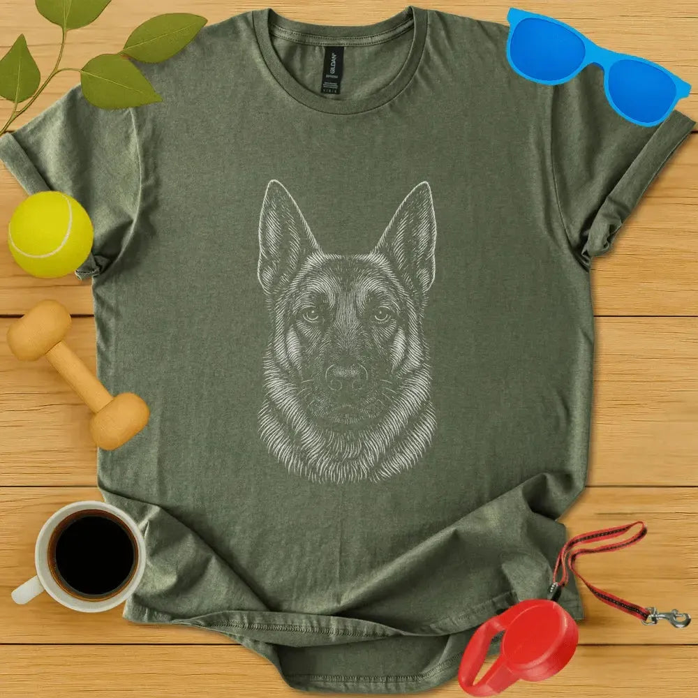German Shepard Monochrome Tee