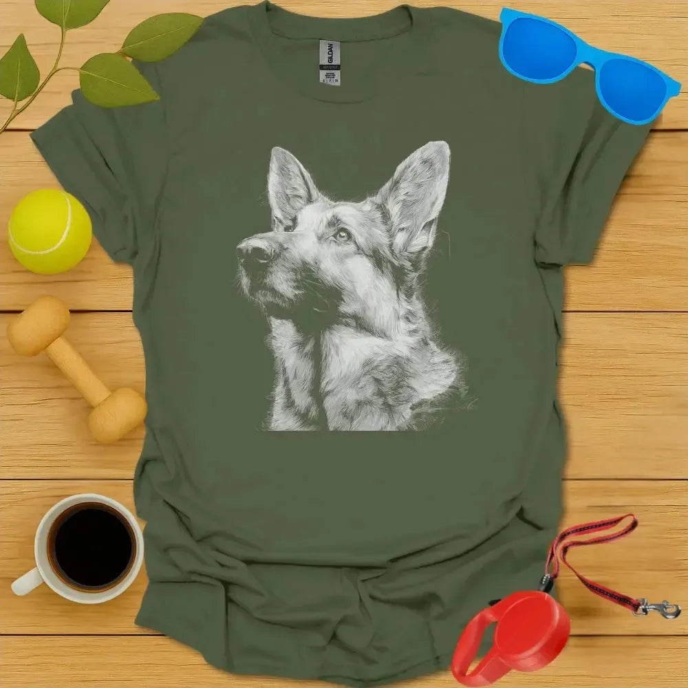 German Shepard Portrait Tee