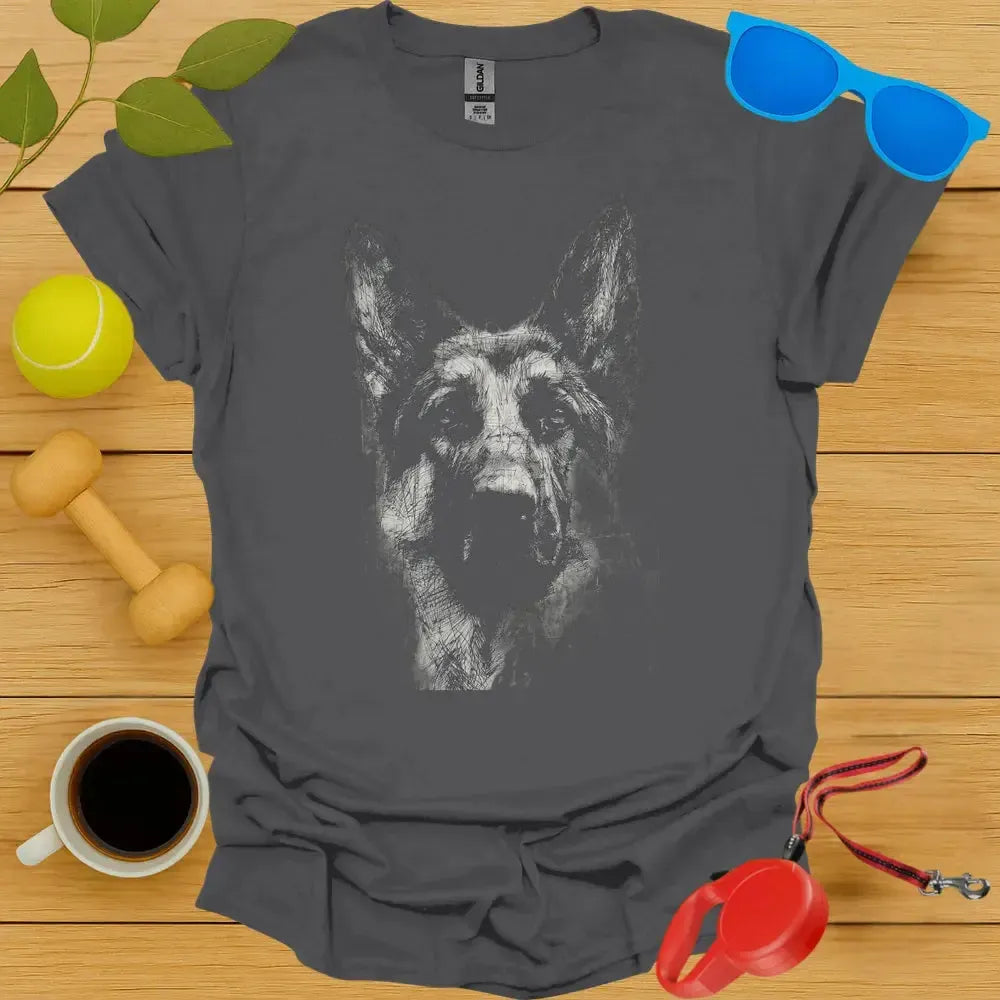 German Shepard Sketch Tee