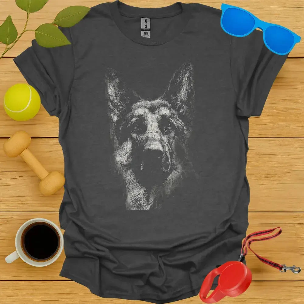 German Shepard Sketch Tee