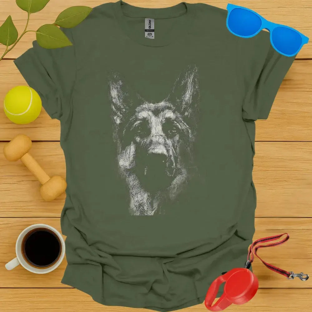 German Shepard Sketch Tee