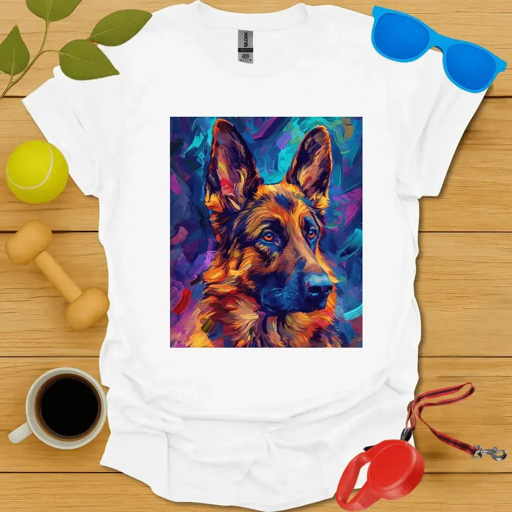 German Shepard Van Gogh Tee