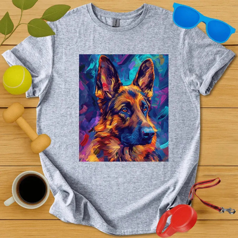 German Shepard Van Gogh Tee