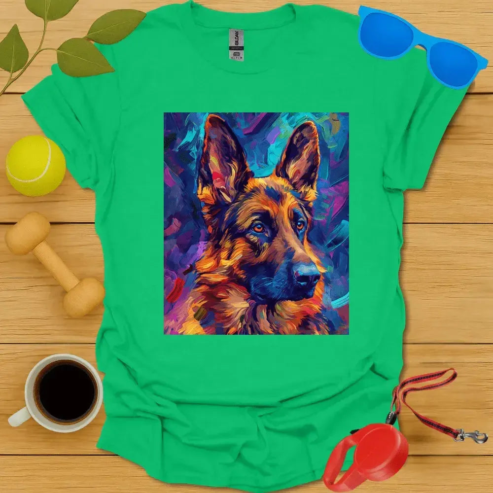 German Shepard Van Gogh Tee