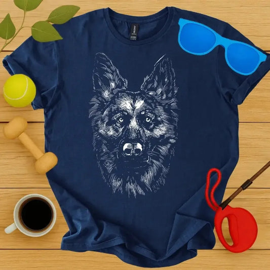 German Shepherd Monochrome T-Shirt
