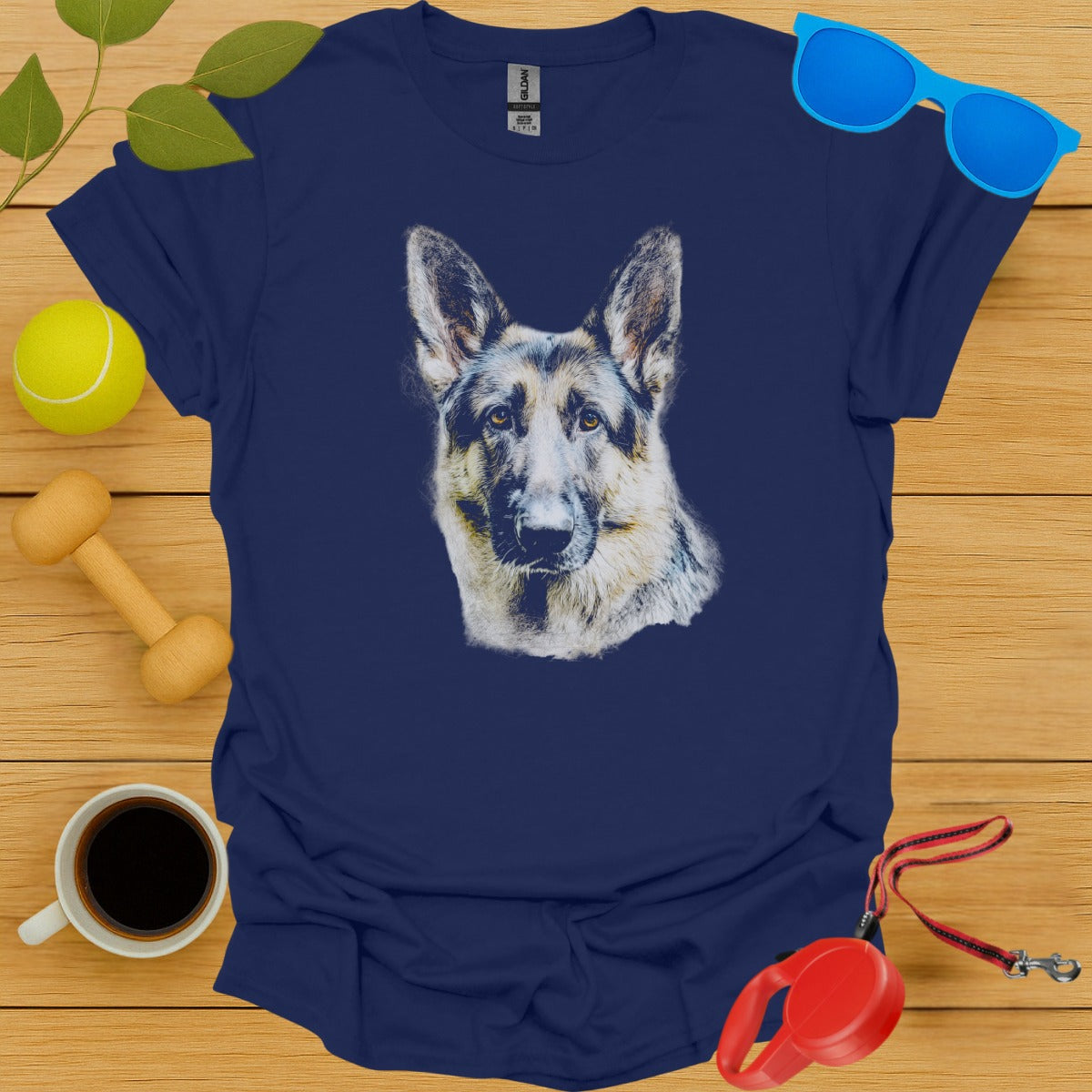 German Shepherd Face Print T-Shirt product type