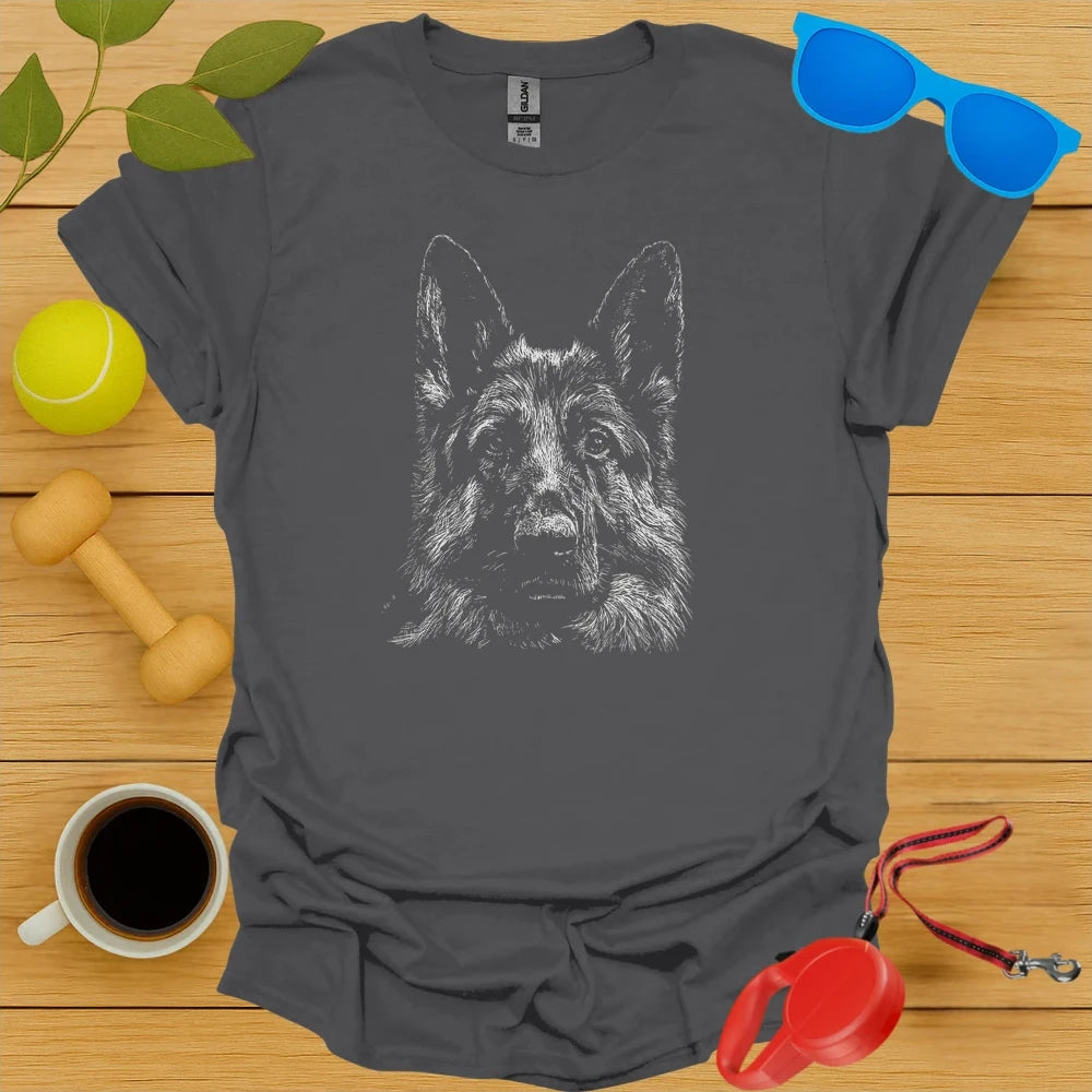 German Shepherd Portrait Tee