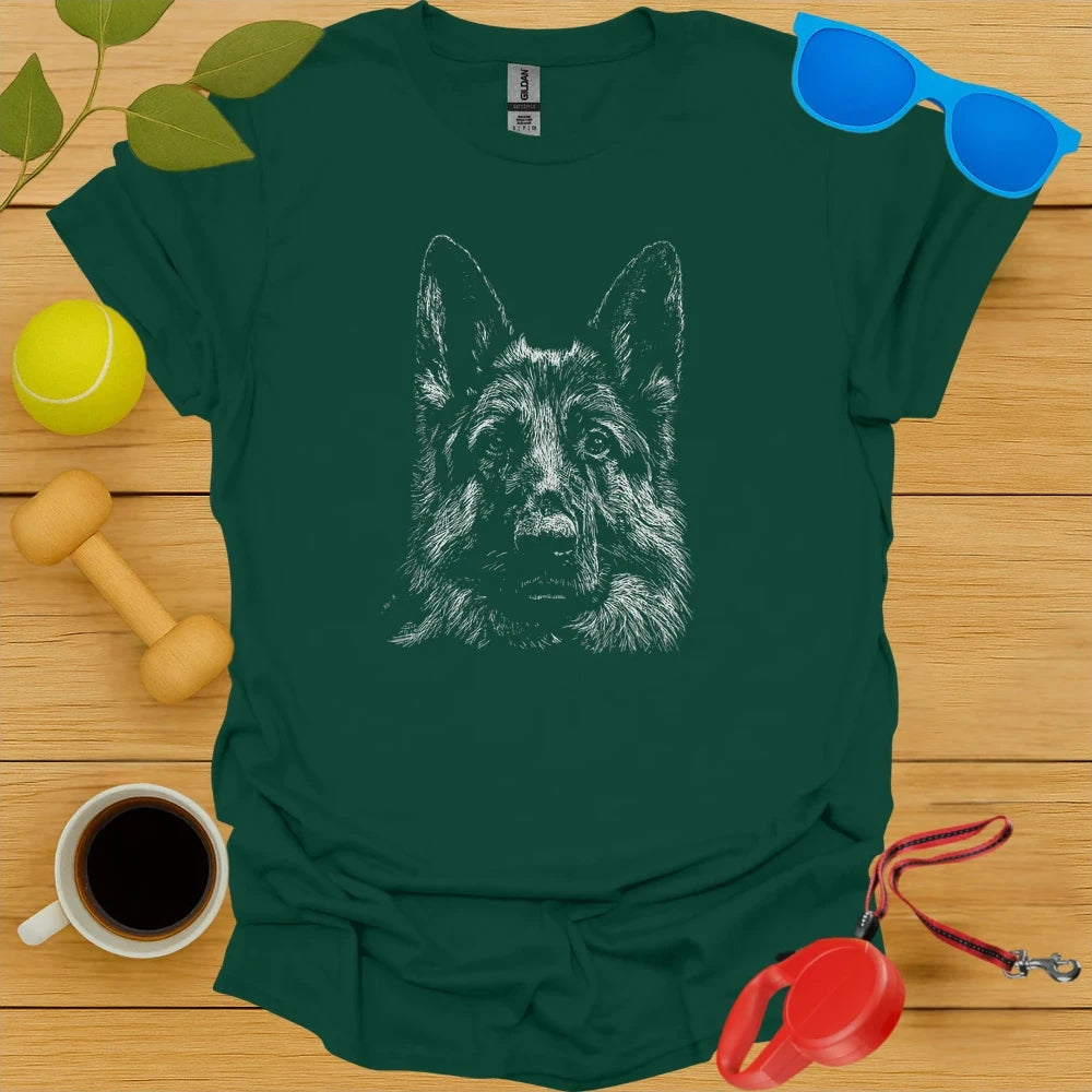 German Shepherd Portrait Tee
