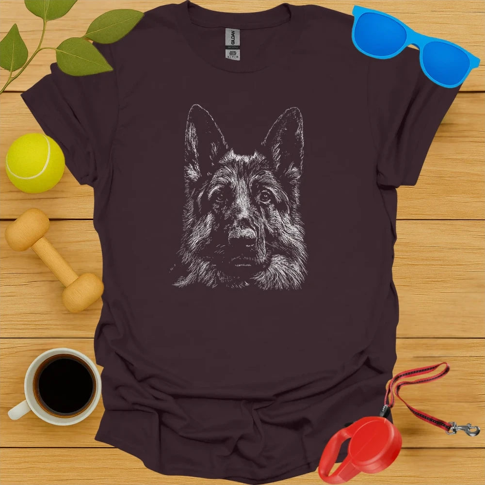 German Shepherd Portrait Tee