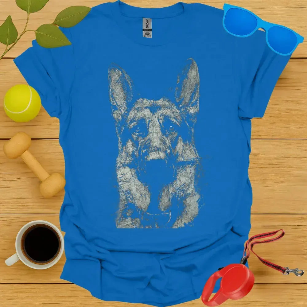 German Shepherd Sketch Tee