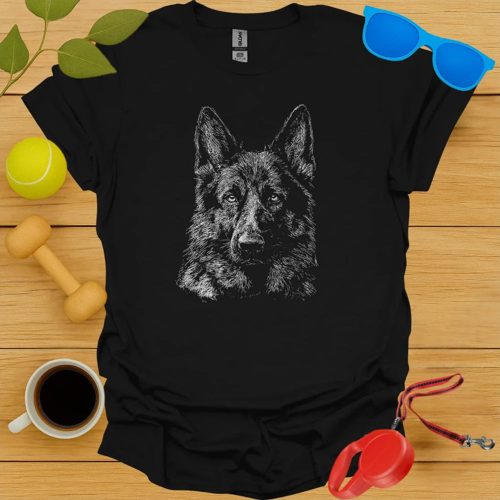 German Shepherd Sketch Tee