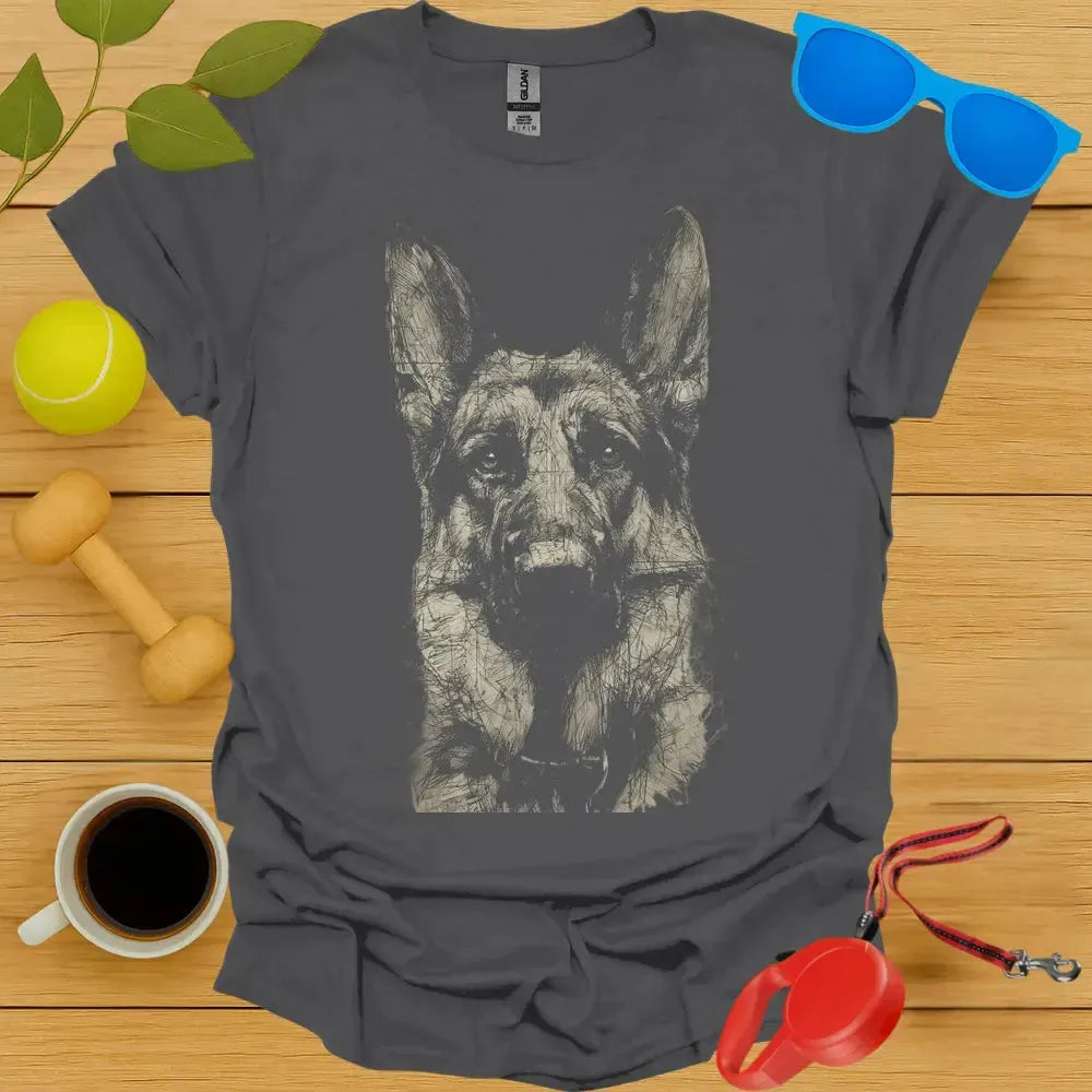 German Shepherd Sketch Tee