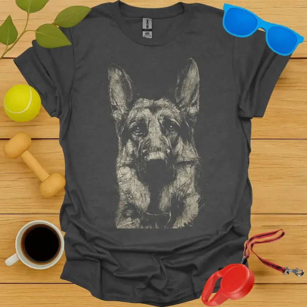German Shepherd Sketch Tee