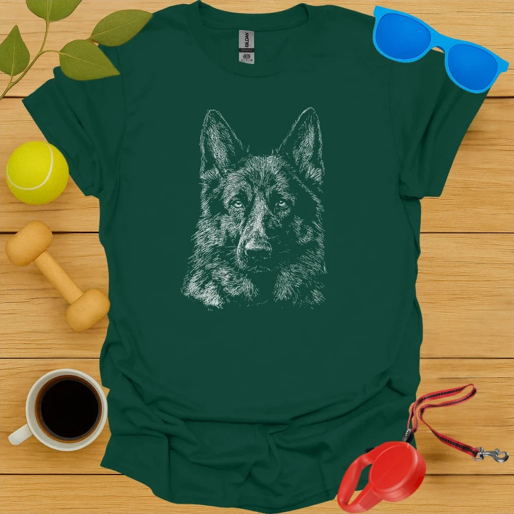 German Shepherd Sketch Tee